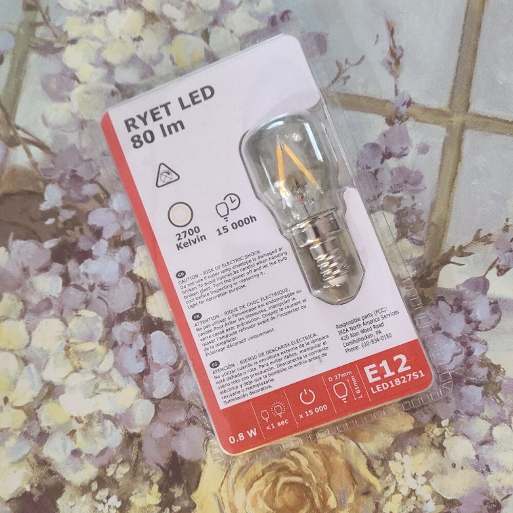 NEW Ikea RYET LED 80 Im 15000h E12 bulb